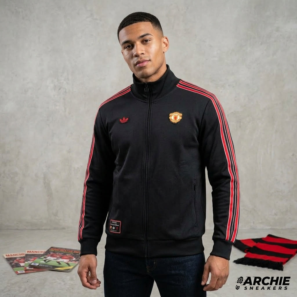 Chaqueta Negra Adidas Original del Man Utd