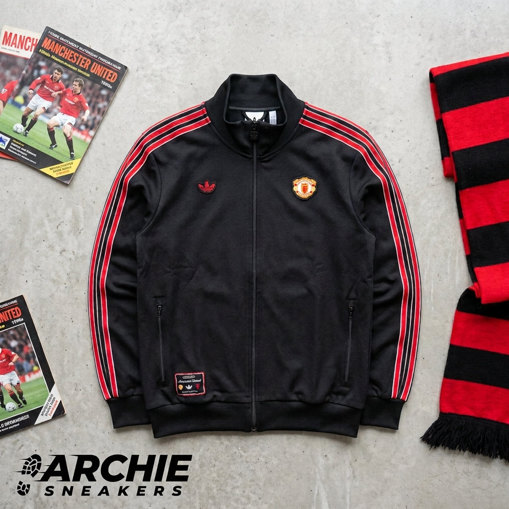 Chaqueta Negra Adidas Original del Man Utd